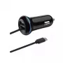 Mobile Device Charger 2GO 797170 Universal Black Cigar Lighter Auto 12/24V USB 1.4m
