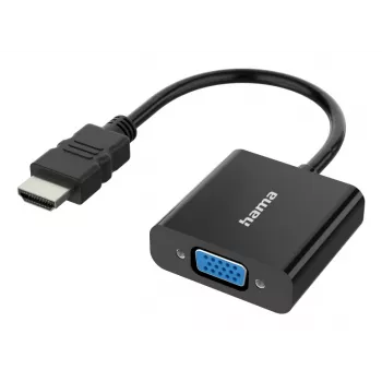 HAMA HDMI to VGA adapter Classic Line 00300091 — HDMI (input) to VGA (output), Full HD 1080p