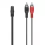 Audio cable Hama 00305040 3.5mm Female to 2 x RCA Male Black