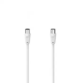 Coaxial Cable Hama 00305043 3 m White Coaxial Connectors