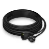 ACT Powercord extension cable CEE 7/7 male (angled) - CEE 7/7 female black 10 m