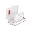 DeLOCK Fiber Optic Distribution Box 6 Port IP65 Waterproof White