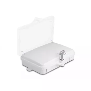 DeLOCK Fiber Optic Distribution Box 6 Port IP65 Waterproof White