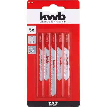 Jigsaw blade KWB 617290 High-Speed Steel HSS 5 pcs