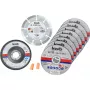 Cutting Disc KWB 712041 Starter Set 10 pcs Flat Centre for Brick Marble Steel