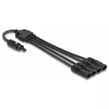 Cable splitter DeLOCK DL4 Solar Splitter Cable 1 x female to 4 x male 50 cm black