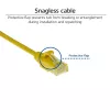 ACT Yellow 0.15 meter LSZH U/UTP CAT6 datacenter slimline patch cable snagless with RJ45 connectors