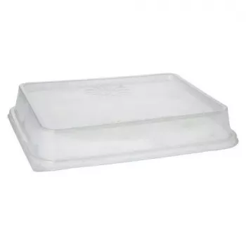 Papstar 96555 disposable food storage container Transparent PET 234x187x20mm