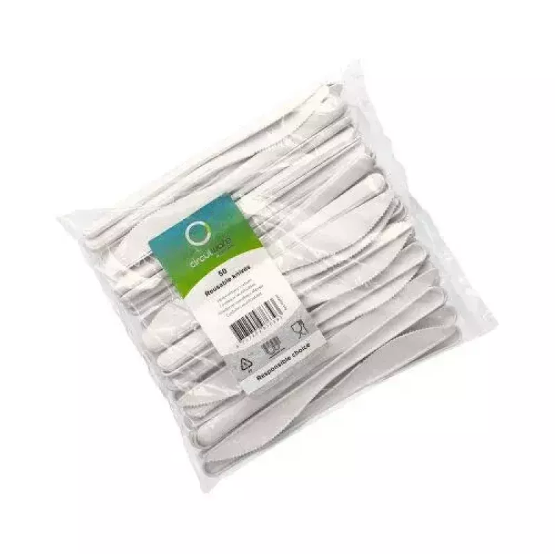 Disposable Fork Papstar 96428 Polypropylene 50 pcs White 185 mm