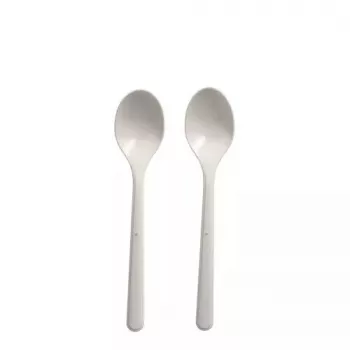 Disposable soup spoon Papstar 96434 Polypropylene White 50 pcs