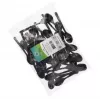 Disposable coffee spoon Papstar 96438 Polypropylene Black 50 pcs