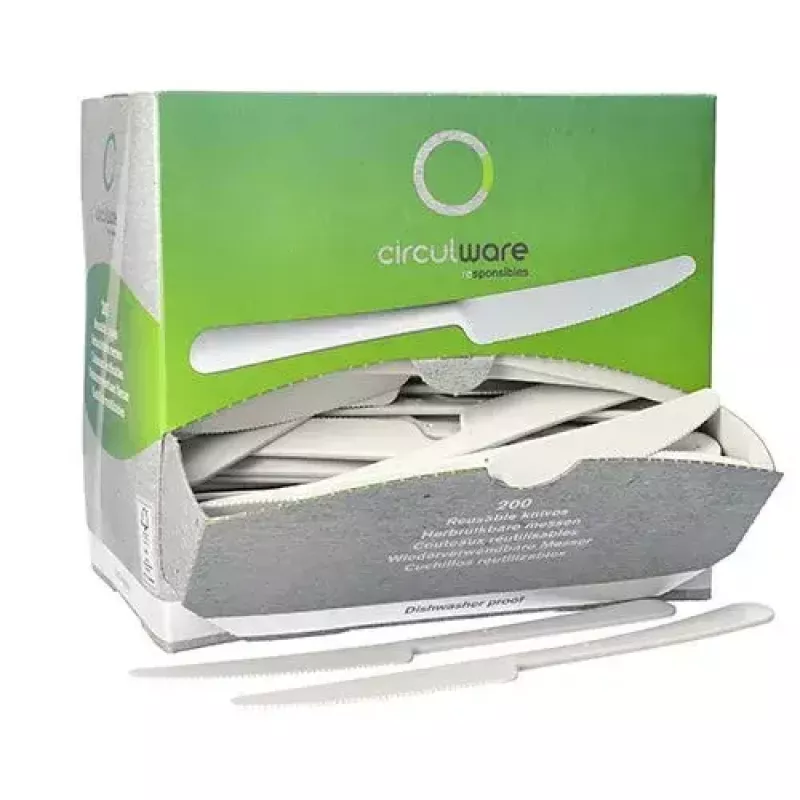 Disposable Knife Papstar 96463 White Polypropylene 197 mm