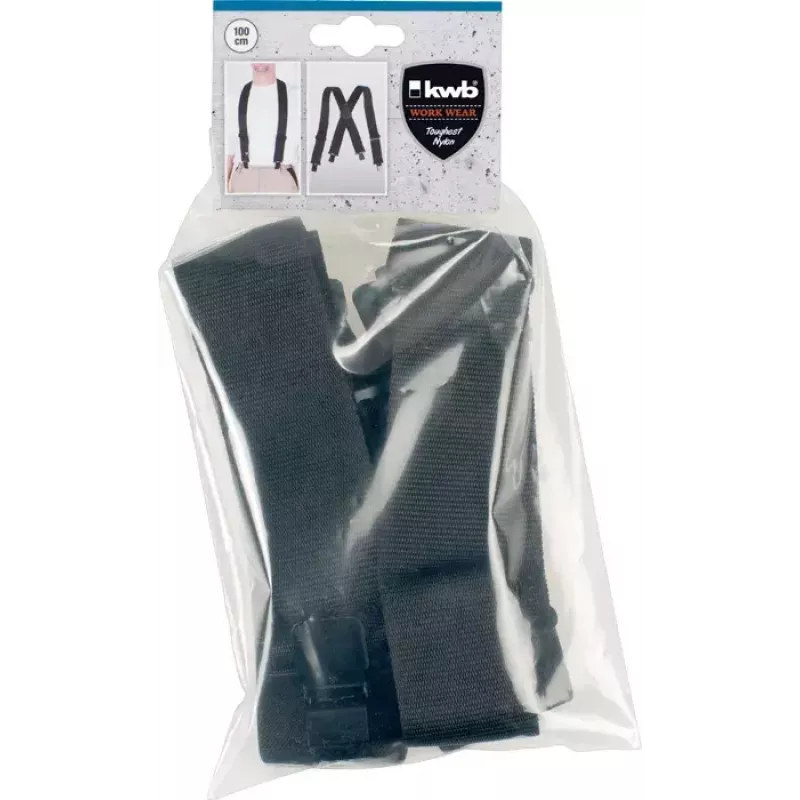 X-back suspender KWB 908110 Black 51 mm width 1000 mm length