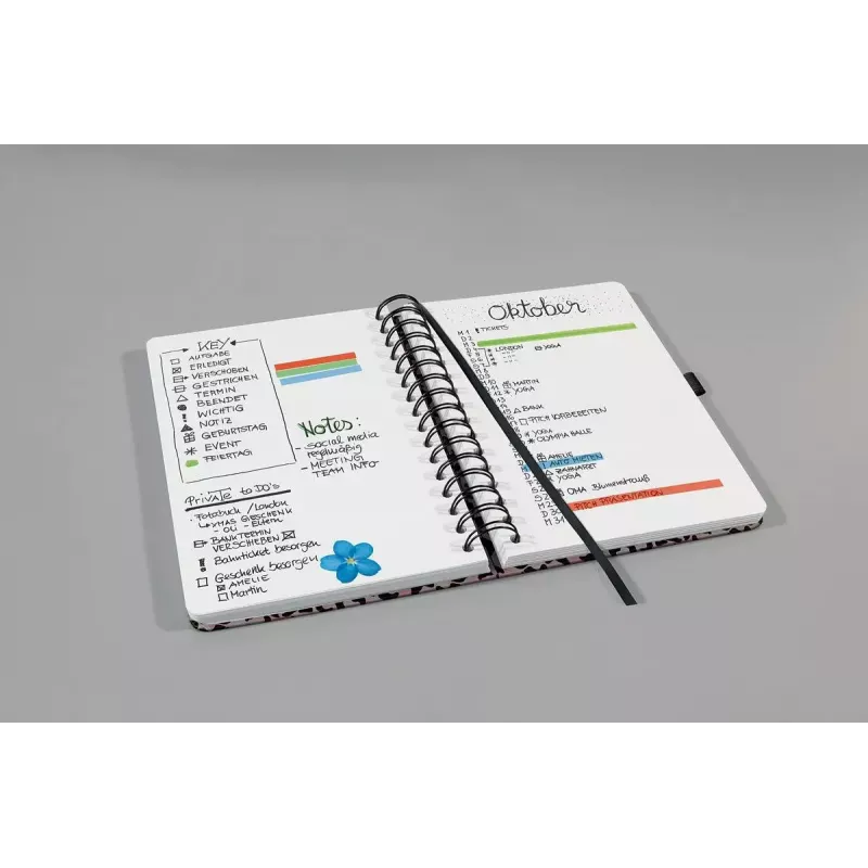 Sigel Jolie JN653 writing notebook A5 120 sheets Apricot Black Pink