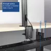 ACT Under desk extendable cable management tray with clamp mount