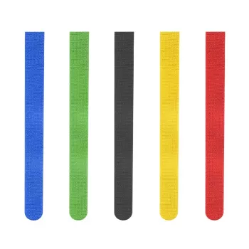 Hama 00221004 cable tie Hook & loop cable tie Nylon Black, Blue, Green, Red, Yellow 5 pc(s)