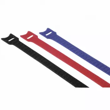 Hama 00221005 cable tie Hook & loop cable tie Nylon Black, Blue 12 pc(s)