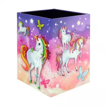 Trash Bin Herma Unicorn 19738 Colorful Design Durable Materials