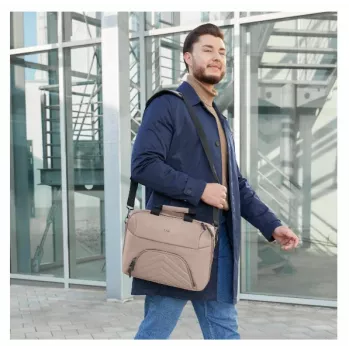 Hama Premium Lightweight 35.8 cm (14.1 inch) Toploader bag Beige