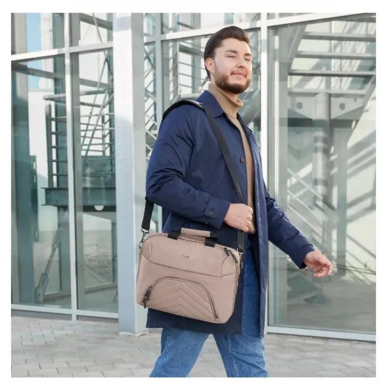 Hama Premium Lightweight 35.8 cm (14.1 inch) Toploader bag Beige