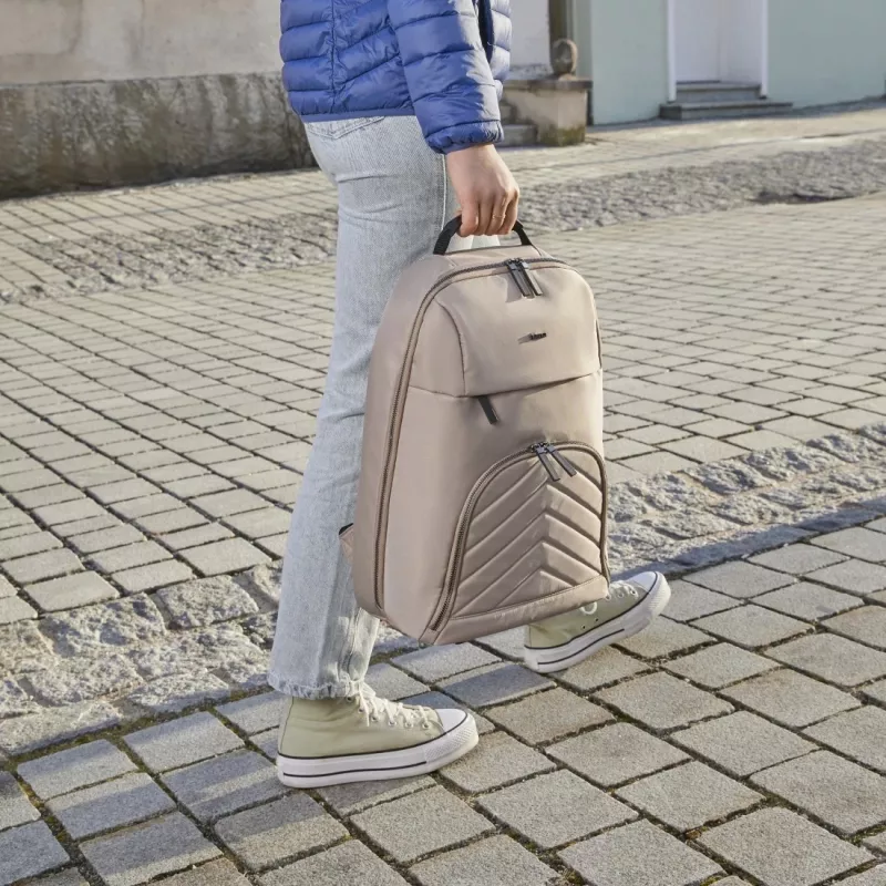 Hama 00222046 backpack Rucksack Beige Recycled polyester