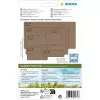 HERMA 2071 self-adhesive label Rounded rectangle Permanent Brown 12x40mm 672 pcs
