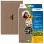 HERMA 2074 self-adhesive label Rounded rectangle Permanent Brown 52x82 mm 96 pcs