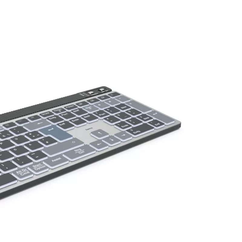 Hama WK-750 keyboard Home/Office Bluetooth QWERTZ German Anthracite, Black, Blue