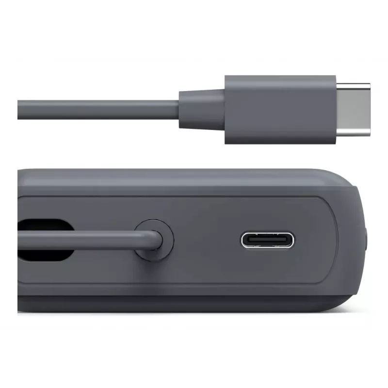 Hama “Travel” Power Pack with Cable, 10000mAh, 2 Outputs: 2x USB-C, anthracite