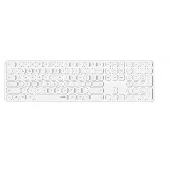 Bluetooth Keyboard Rapoo 00228034 QWERTZ German Wireless White