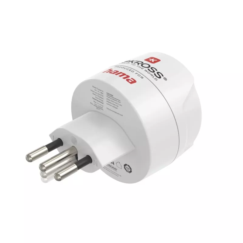 Hama 00223484 power plug adapter Type J Type C (Europlug) White