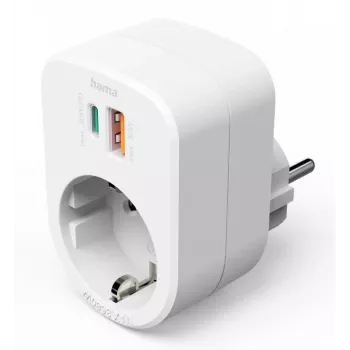 Hama 00223343 power extension 1 AC outlet(s) Indoor White