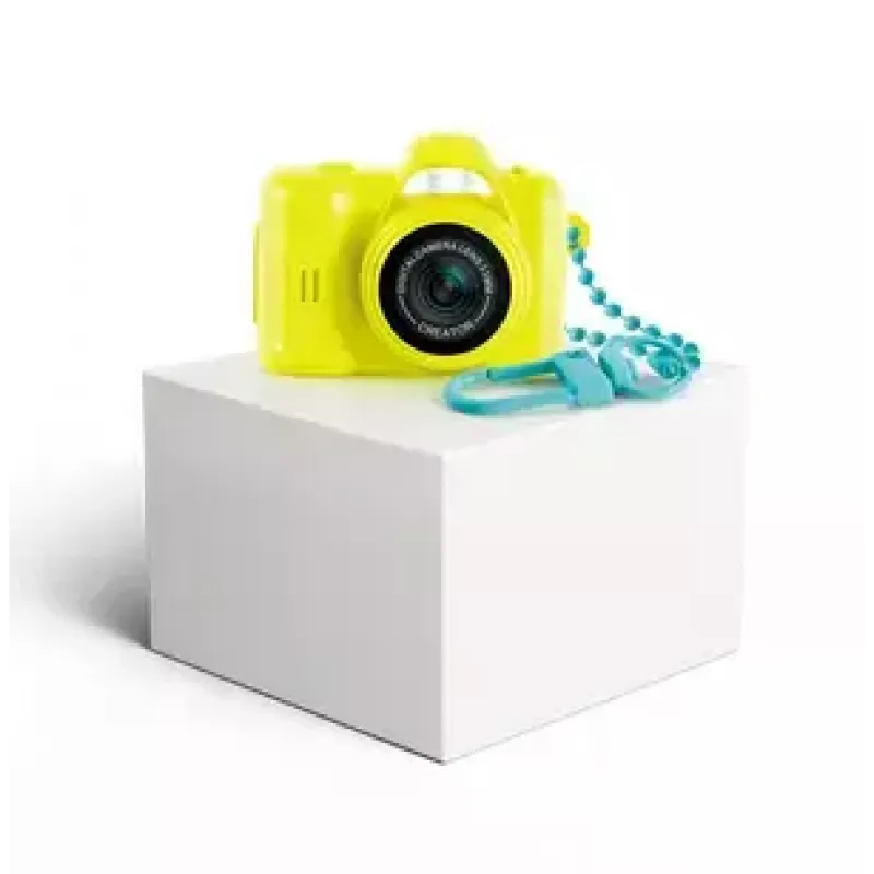 Digital Kids Camera Canal Toys Photo Creator CLK062 Yellow with 0.96 inch LCD, MicroSD support, USB