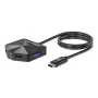 Manhattan USB-C & USB-A Combo Dock/Hub, Ports (4): USB-A (x2) and USB-C (x2), 5 Gbps (USB 3.2 Gen1 aka USB 3.0), Angled Shape for Easy Port Access, USB powered (no external power supply required)