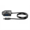 Manhattan USB-C & USB-A Combo Dock/Hub, Ports (4): USB-A (x2) and USB-C (x2), 5 Gbps (USB 3.2 Gen1 aka USB 3.0), Angled Shape for Easy Port Access, USB powered (no external power supply required)