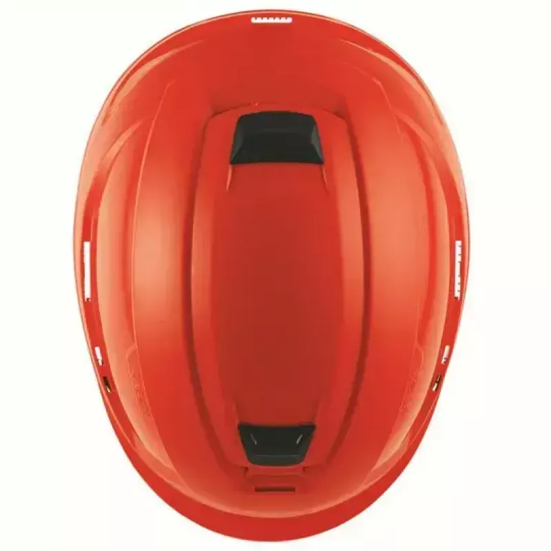Safety headgear UVEX 9731333 — HDPE plastic, red, adjustable 51–65 cm