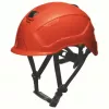 Safety headgear UVEX 9731333 — HDPE plastic, red, adjustable 51–65 cm