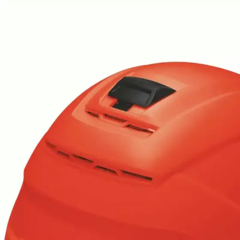 Safety headgear UVEX 9731333 — HDPE plastic, red, adjustable 51–65 cm