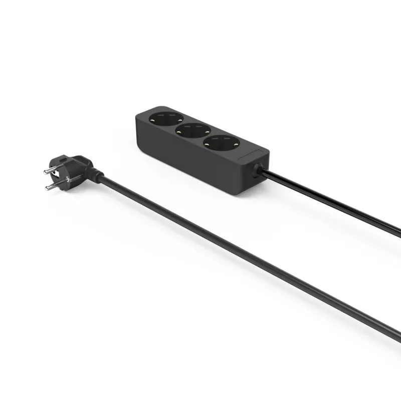 Hama 00223012 power extension 1.4 m 3 AC outlet(s) Indoor Black