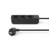Hama 00223012 power extension 1.4 m 3 AC outlet(s) Indoor Black