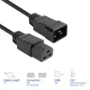 Powercord ACT C20–C21 IEC60320 black 1 m, 250 V 16 A