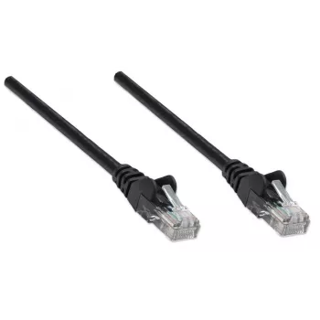 Intellinet Network Patch Cable, Cat5e, 7.5m, Black, CCA, U/UTP, PVC, RJ45, Gold Plated Contacts, Snagless, Booted, Lifetime Warranty