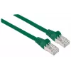 Intellinet Network Patch Cable, Cat5e, 3m, Green, CCA, SF/UTP, PVC, RJ45, Gold Plated Contacts, Snagless, Booted, Lifetime Warranty