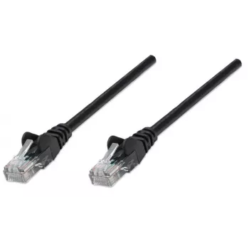 Intellinet Network Patch Cable, Cat5e, 5m, Black, CCA, U/UTP, PVC, RJ45, Gold Plated Contacts, Snagless, Booted, Lifetime Warranty