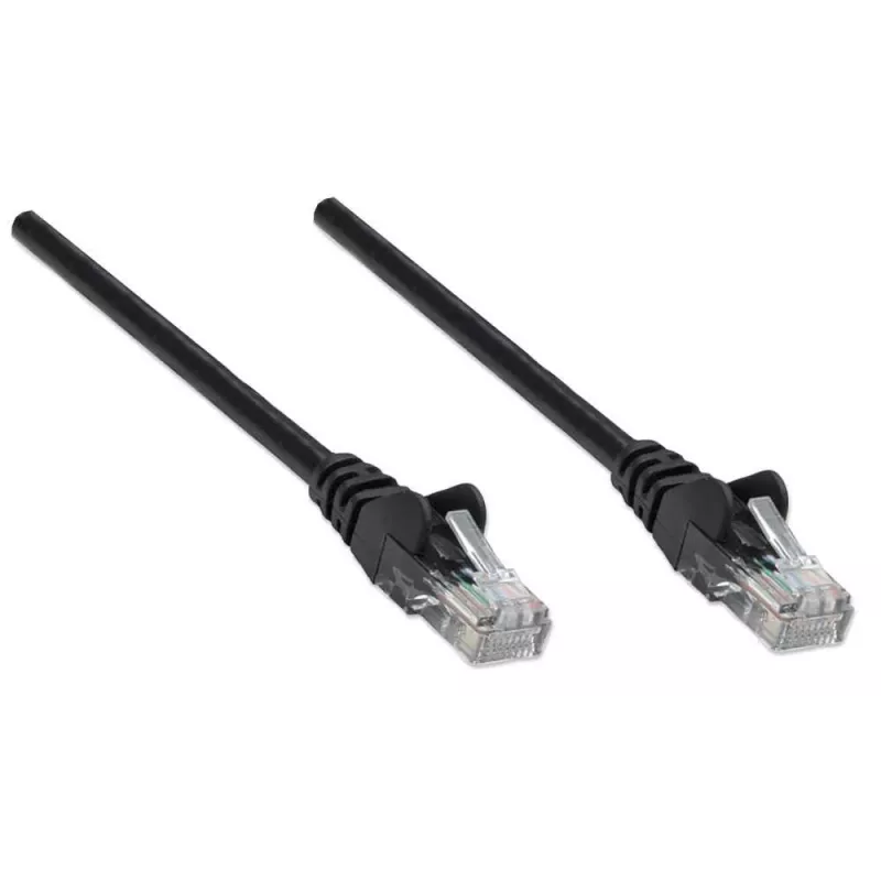 Intellinet Network Patch Cable, Cat5e, 5m, Black, CCA, U/UTP, PVC, RJ45, Gold Plated Contacts, Snagless, Booted, Lifetime Warranty