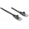 Intellinet Network Patch Cable, Cat6, 2m, Black, CCA, U/UTP, PVC, RJ45, Gold Plated Contacts, Snagless, Booted, Lifetime Warranty