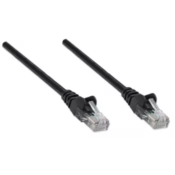 Intellinet Network Patch Cable, Cat5e, 3m, Black, CCA, U/UTP, PVC, RJ45, Gold Plated Contacts, Snagless, Booted, Lifetime Warranty