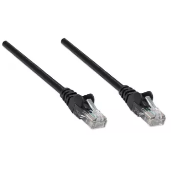 Intellinet Network Patch Cable, Cat5e, 2m, Black, CCA, U/UTP, PVC, RJ45, Gold Plated Contacts, Snagless, Booted, Lifetime Warranty