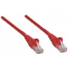 Intellinet Network Patch Cable, Cat5e, 2m, Red, CCA, U/UTP, PVC, RJ45, Gold Plated Contacts, Snagless, Booted, Lifetime Warranty