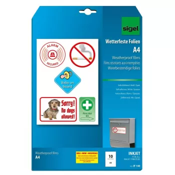 Self-adhesive printer label Sigel IF140